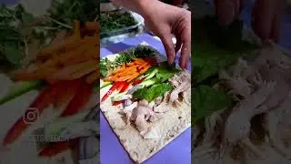 Creamy Sesame Rainbow Wrap