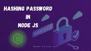 Hashing Passwords in NodeJS || bcrypt and decrypt password || Nodejs