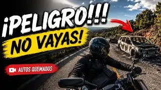 PELIGRO !!! autos quemados y un mensaje en el Espinazo del Diablo, no ir en Motocicleta por ahi !!!