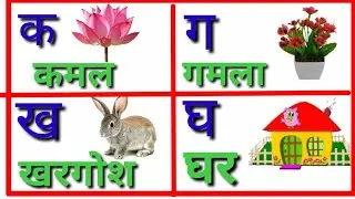 क से ज्ञ तक/हिंदी वर्णमाला/Learn Hindi alphabets/pre school learning videos/letters with pictures