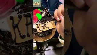 Happy birthday Karishma #shorts #ytshorts #chocolatecake #decoration #making #karishma￼