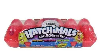 Hatchimals Colleggtibles Neon Night Glow Dozen Pack Unboxing Toy Review