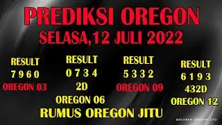 PREDIKSI OREGON 12 JULI 2022 | BOCORAN ANGKA OREGON 03 | OREGON 06 | OREGON 09 | OREGON 12