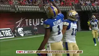 Winnipeg Blue Bombers Darvin Adams All Touchdowns As A Blue Bomber
