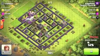 Clash Of Clans Epic 240 max level 6 Archer Raids! Two 3 Stars!
