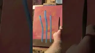 Painting for Green Man Land vol 3. Blue isolation. #oilartist #oilpaint #surreal #surrealism #art