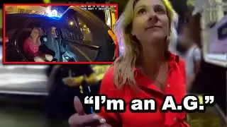 Drunk Attorney General Ignores Cops Orders - Instantly Regrets It [Raw Footage]