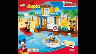 LEGO DUPLO 10827 Mickey & Friends Beach House - instruction timelapse