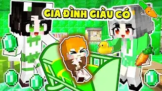Kamui Nghèo Khổ được Nhận Nuôi bởi GIA ĐÌNH SIÊU GIÀU CÓ màu Xanh trong làng Hero Team Minecraft