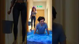 The revenge of the slippery floor prank 💦 Kpop Demon Hunters