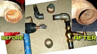 Gi Pipe Elbow Rust Clean