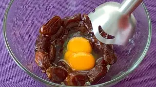 Перемешайте финики с яйцами, вы будете в шоке от результата