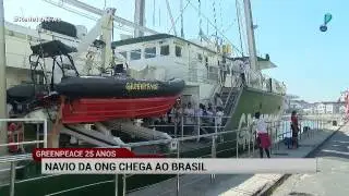 Greenpeace traz ao Brasil seu maior navio