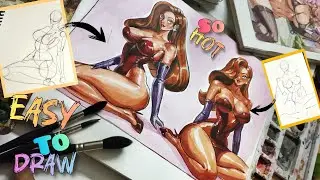 jessica rabbit💗 drawing | jessica rabbit curvy sitting pose drawing |@heavenofartstudio