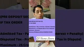 Pre deposit in GST Appeals Mandatory @TECHGROWHUB