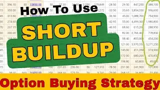 Short Build Up in Options | Option Buying Strategy | Option Chain Analysis for Intraday | #banknifty