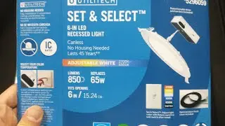 Utilitech set & select 6-in LED recessed light