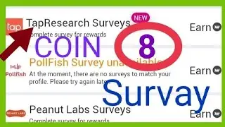 TapResearch Survay 8 Coin | Survay Conduct Interest And Benefit to Consumers in Diff Leading Brands