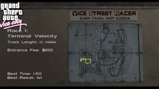 MISSION # 60 [TERMINAL VELOCITY RACE PERT] GTA VICE CITY GAMEPALY