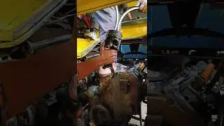 Removing Engine Piston & Connecting Rod | Heavy Engine Repair #Shorts