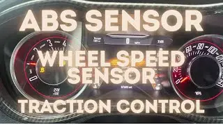 How to replace a Wheel Speed sensor, ABS and Traction Control warning lights on a Dodge Challenger