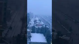 The first snow of the year 2025 ❄️❤️                                           #kabul #afghanistan📍