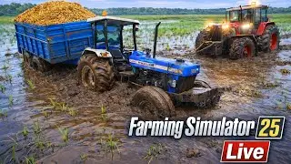 India mods in Farming Simulator 25 LIVE #fs25 #fs25indiantractor #fs22 #gta5 #gtarp