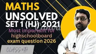 Class 10 math unsolved set 1 HJ part3
