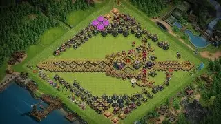 attack on enemy base town hall 10 with valkyrie power #youtube #clash of clan