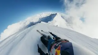 Mount Everest ski descent ⛷️🏔️ #EverestSkiChallenge