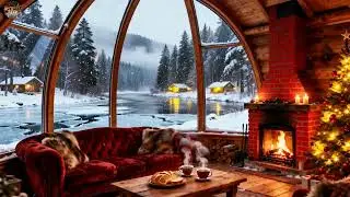 Christmas Piano by the Fireplace 🎄🎹 Cozy Holiday Melodies for Deep Sleep & Peaceful Nights