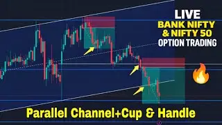 Intraday Option Trading Bank Nifty & Nifty 50 | Parallel Channel + Cup & Handle Strategy