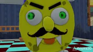 Sponge Neighbor’s Mansion fake neighbor game gameplay