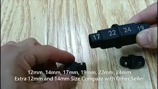 Hex Axle Tool for Motorcycle Front Axle Wheel Hex Allen Socket Axle Spindle Tool