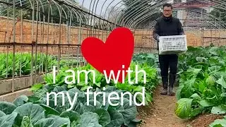 This winter I went to pick vegetables in a friend's garden 🥬