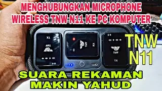 Cara Sambung Microphone Wireless Clip On TNW N11 Ke PC Komputer Sangat Mudah