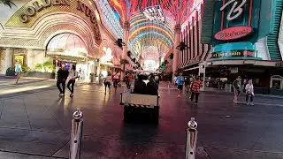 LAS VEGAS FREMONT STREET EARLY MORNING WALK