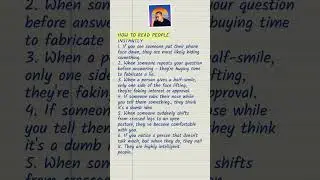 6 Tips: How to Read People Instantly!