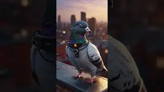 When the Pigeon Got a Job! #PigeonStory #ShortFilm #ai