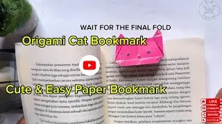 Origami Cat Bookmark | Cute & Easy Paper Bookmark
