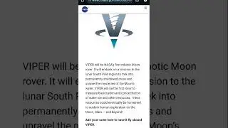 VIPER will be NASA's first robotic Moon rover. #hurry #moon #nasa #sendit  #tothemoon