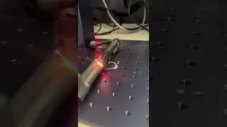 Removing #rust with my fibre laser. @gweikelaser_official @gweikecloud  #gweikelaser