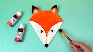 Простая поделка из бумаги лисы | Как сделать бумажную лису пошагово
