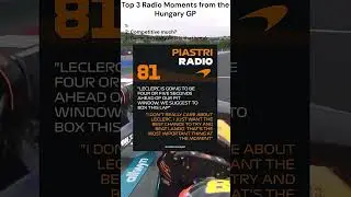 Top 3 Radio Moments In Hungary #formula1 #hungarygp #2025season