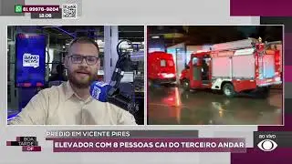 ELEVADOR COM OITO PESSOAS CAI DO TERCEIRO ANDAR