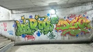 Graffiti At Tunnel Near Indira College Pune, India | Voodoo & Deego Graffiti 2020 | SkyBoy TV