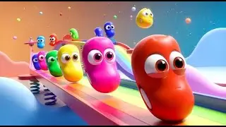 Fall Guys Silly Beans Bumped the Finish Line | Funny Toddler Song | Kids Rhymes
