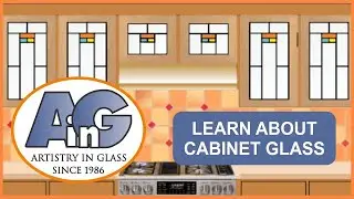 Art Glass inserts for Cabinets - stained, leaded, beveled, etched, and textured.