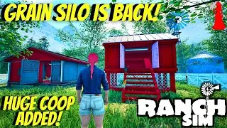 *New Update* Grain Silo Is Back And A Huge Chicken Coop Is Added! | Ranch Simulator | Gameplay S2E8