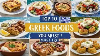 Top 10 Greek Foods You MUST Try! 🇬🇷 A Flavor Journey Through Greece.